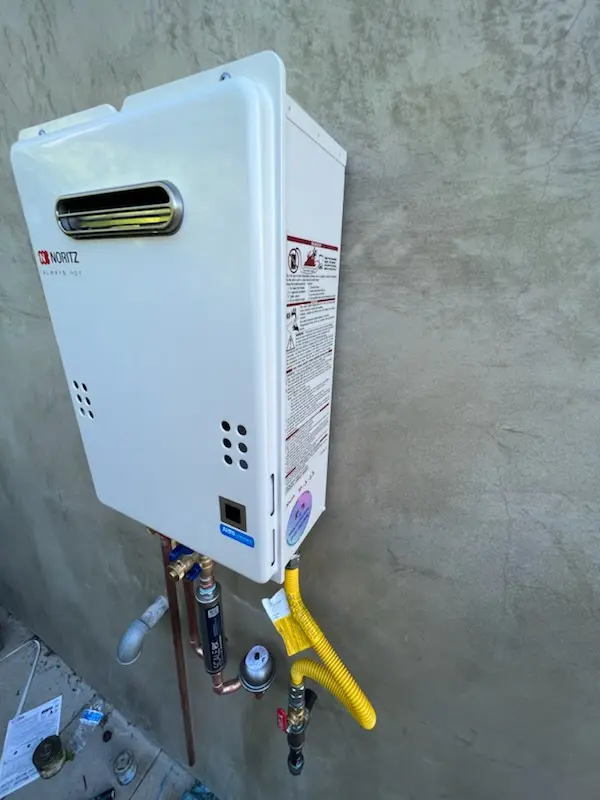 Tankless water heater installation for Paris Court East homes